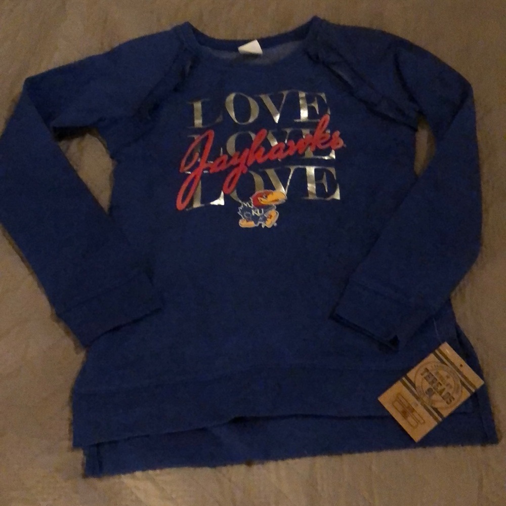 *7 for $25* Kentucky Jayhawks Girls L (10/12) Sweatshirt NWT